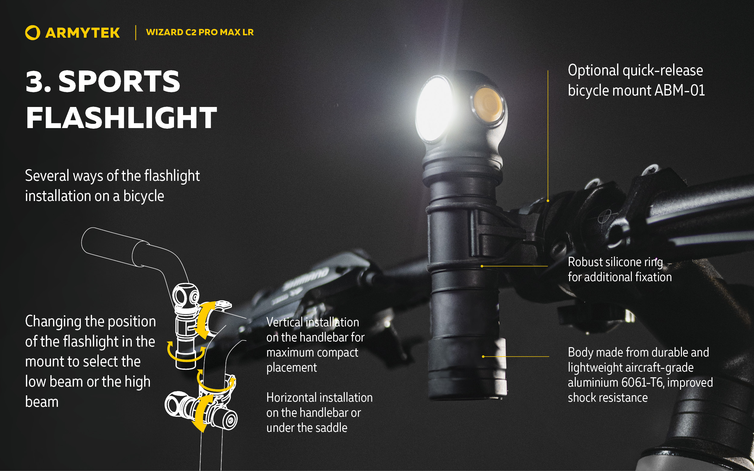 Wizard C2 Pro Max Magnet USB - High Power Headlamp | Armytek.com